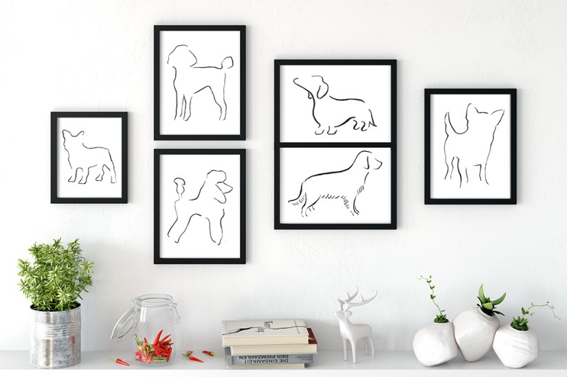Minimalist Dog Prints